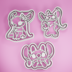 STL file Keychain Stitch Pink (Angel) 🗝️・Design to download and 3D  print・Cults