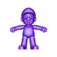 mario_flexi_mitad 2.1.stl MARIO BROS FLEXI PRINT IN PLACE - SUPER MARIO BROS