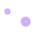 Wheel_D32_32_teeth_D10_10_teeth_d3mm.stl Маленькие пластиковые шестеренки
