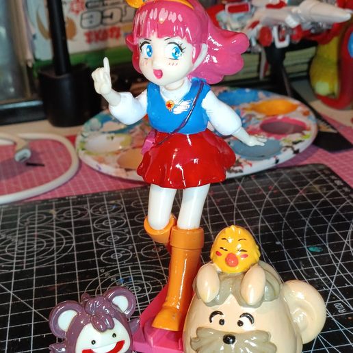 GIGIGU ART. コラボ ベニアズマイモミ ギギグ 🦸 Gigi (Minky momo Gashapon)・ STL File for 3D printing・Cults