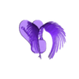 APPLE_WATCH_CHARGE_CHAINED_ANGEL_BASE_HEART_FULL.stl Apple Watch Charger Support Chained Angel