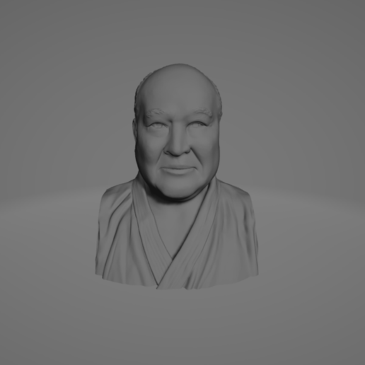 Masutatsu Oyama Bust - Founder of Kyokushin Karate 3D Model