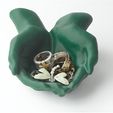a_4XJAXGUJ57.jpg STL-Datei Cupped Hands Catchall kostenlos・Vorlage für 3D-Drucker zum herunterladen