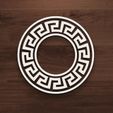 shape_ex137.jpg Greek Key Decorative Circle - Elegant Wall Ornament