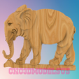 3.png Indian elephant 1,3D MODEL STL FILE FOR CNC ROUTER LASER & 3D PRINTER