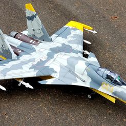 20200504_175149.jpg Free 3D file Freewing SU-35 to SU-37 Conversion Mod・3D print design to download