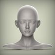 2.10.jpg 28 3D HEAD FACE FEMALE CHARACTER FEMALE TEENAGER PORTRAIT DOLL BJD LOW-POLY 3D MODEL