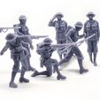 UK_Action_Soldiers_02.jpg WW1 UK Army 59 STL - Files Pre-supported