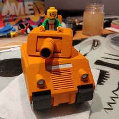 lego.jpg Free STL file Advance wars tank (lego compatible)・3D printing model to download