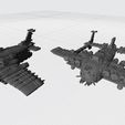 complete-bommers-FOR-IMAGE3.jpg Post-Apocalyptic Super Scrap Flying Fortress 8mm scale multi-part kit