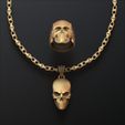 fdsa46f5s4df6s4dfvsa.jpg Skull Chain Pendant Ring v2 Collection 3D print models