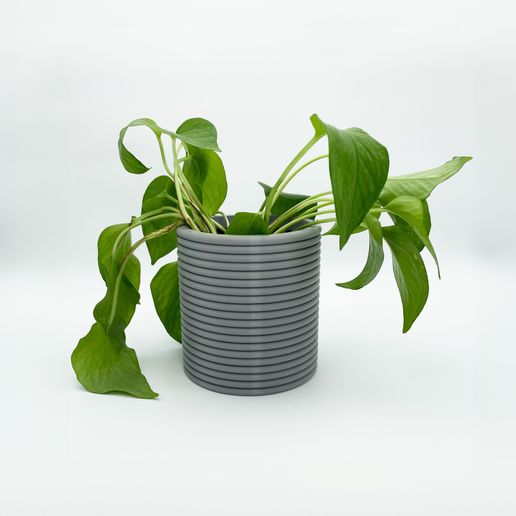 Piped Plant Pot - 3D model önizlemesi