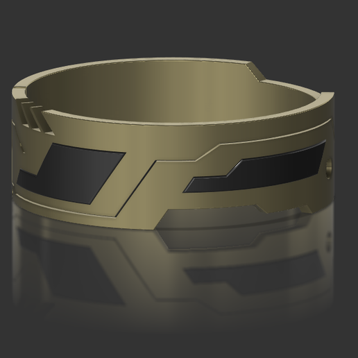 Ring inspired by Cyberpunk 3D model