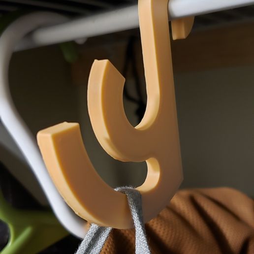 Hook (dual shelves hook, hanger) 3D model