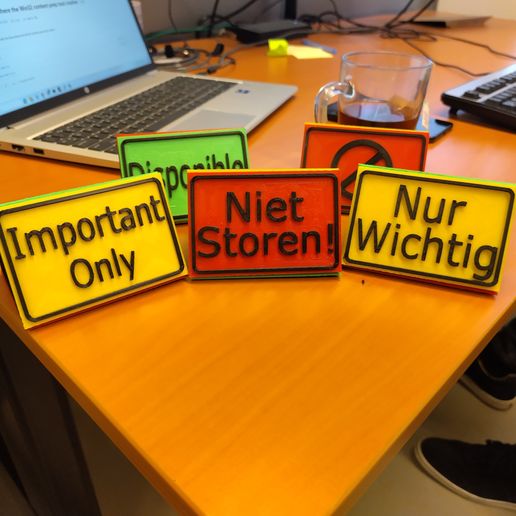 Desktop Status Sign (no AMS/MMU!) 3D model