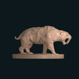 IMG_0112.png Sabre tooth tiger smilodon standing stl