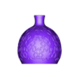 vase_with_an_ornament.stl Ваза Midnight Form - скульптурная геометрическая ваза матово-черного цвета