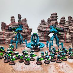 Striders.jpg STL file Tomb Bot Strider - 15mm・Design to download and 3D print