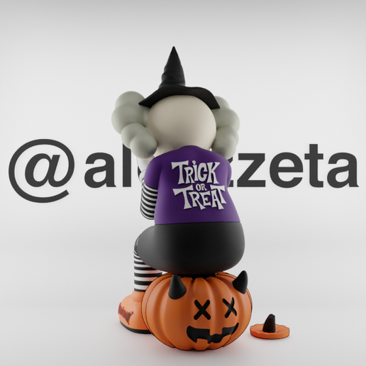 🎃 Kaws Passing Through Halloween #HALLOWEENXCULTS・ STL File for