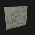 14.jpg Leo Messi Relief sculpture 3D print model
