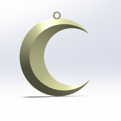 moon_earrings.png Archivo STL gratis Pendientes de luna・Diseño de impresora 3D para descargar