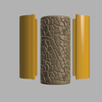 S.png Stone textured candle mould