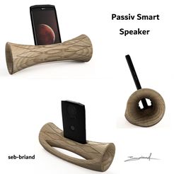 Smart-Speaker-Elipse-BrimAdvance-3vues-titre-legende-sig.jpg Download STL file Smart Speaker Elipse 30 • 3D printable design, seb-briand