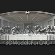 4.png 3D Model STL File for CNC Router Laser & 3D Printer The Last Supper 2 Pack
