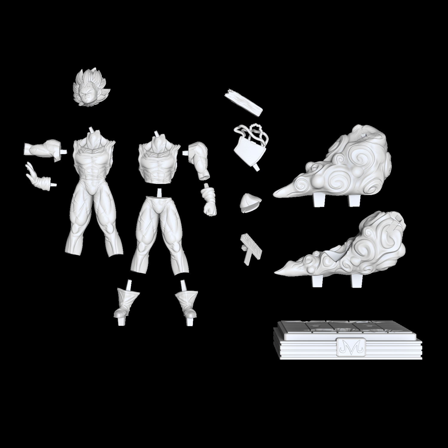 3d File Majin Vegeta Dragon Ball Z・3d Print Design To Download・cults 4310