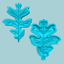 g0.png Feuilles de chêne blanc de l'Oregon - Moulage EVA Craft