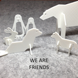 polar1.png Free STL file Simple Animals - Polar Series・3D printing idea to download