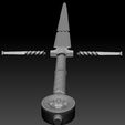 Preview14.jpg Geralt Steel Sword -The Witcher 3 Version 3D print model