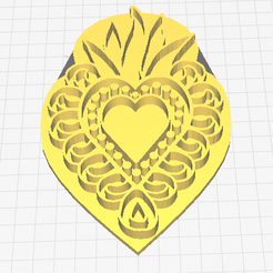 mx3.png STL file Mexican Heart Stamp -3- Mexican heart stamp・3D printing idea to download, vinasluan