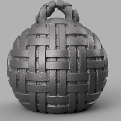 10 rendu 1 .png Fichier STL Boule de noel・Design à télécharger et à imprimer en 3D