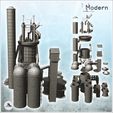 3.jpg Large modern industrial facility with furnaces, brick building and multiple storage tanks (26) - Modern WW2 WW1 World War Diaroma Wargaming RPG Mini Hobby