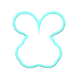 1.png Bunny with glasses Cookie Cutter | STL File
