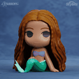 halle01.png Ariel Chibi Little Mermaid Movie Live Action Custom models No supports