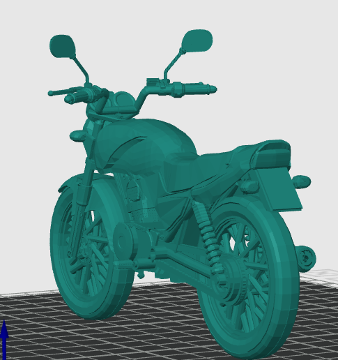 🚗 Yamaha YBR 125 - Solid 3D model for print and display