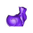 gato 2.OBJ Cat 2 planter or candle 3d model stl for 3d printing