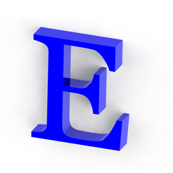 E2.png Free STL file Letter E・3D printable model to download