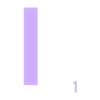 I Letter Insert.stl Letra I Ficha Scrabble