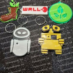 WALLE.jpg Archivo STL llaveros / keychain , WALL-E・Modelo imprimible en 3D para descargar, krix008
