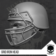 13.png Grid Iron head for 6 inch Action Figures