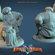 Dwarven_Chef_Variant_2.jpg Archivo STL Chef enano vegano en miniatura - Con soporte previo・Modelo para descargar y imprimir en 3D