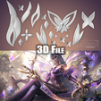 katacourtaccess04.png Katarina Faerie Court Prestige Accessories League of Legends STL files