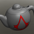 FRONT-ISO.png ASSASIN'S TEAPOT W/ EMBOSSED ASSASIN'S CREED LOGO