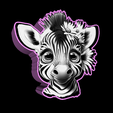 zebracompleet.png Leuchtkasten Baby-Zebra-Lithophan