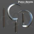 5.jpg ARTICULATED DEATH WOLF SICKLE (scythe) PUSS IN BOOTS 2 the last wish for cosplay 3d model