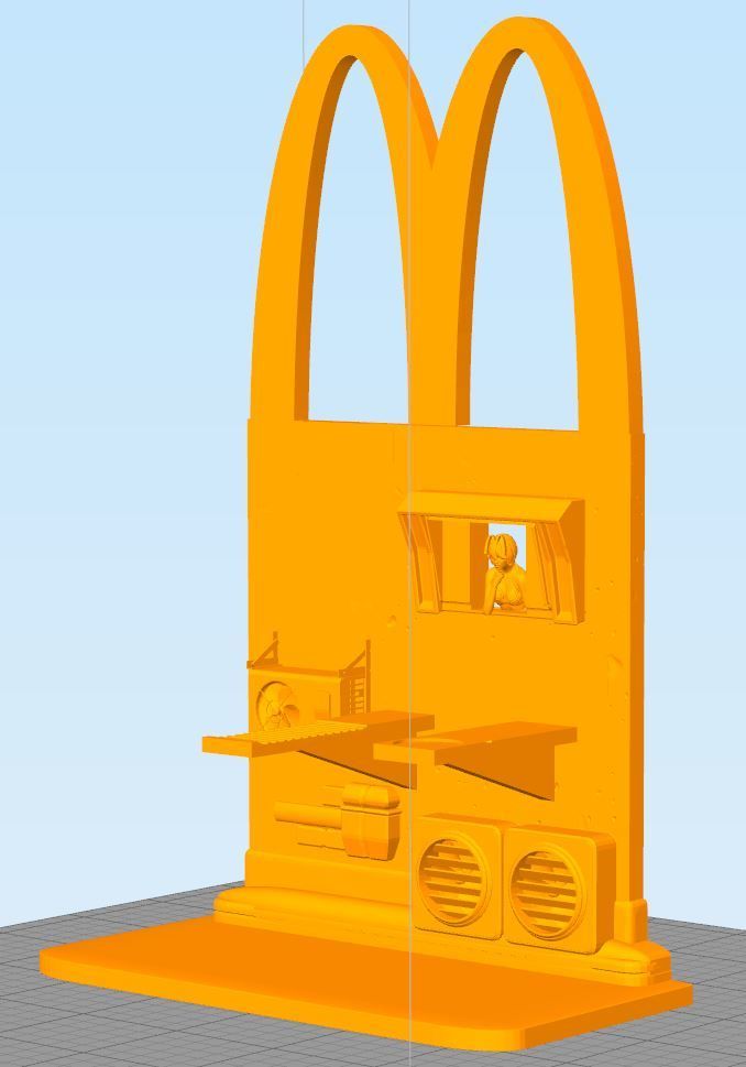 Download STL file 5th Element McDonalds Taxi Stand • Object to 3D print ...