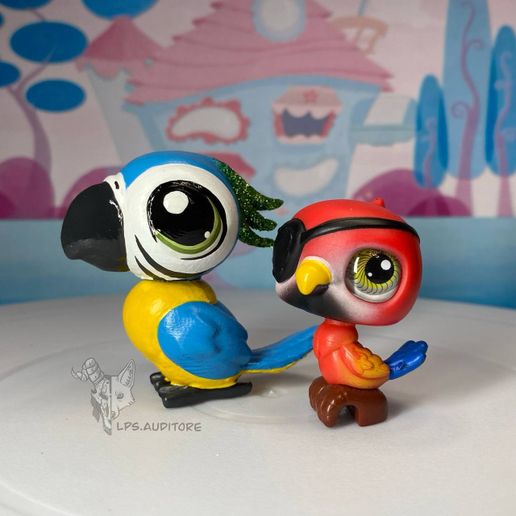 🦜 Lps parrot custom mold・ STL File for 3D printing・Cults